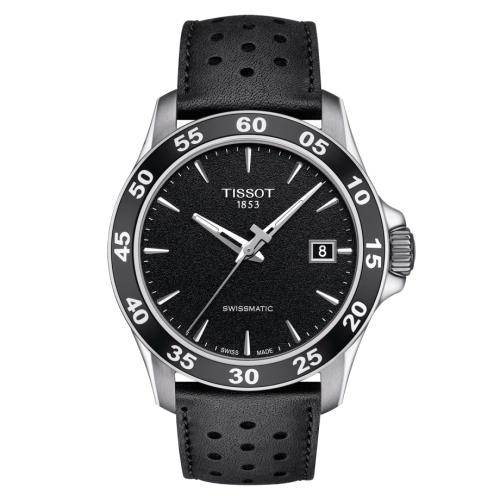 Tissot V8 Swissmatic 42.5 Stainless Steel / Black / Strap